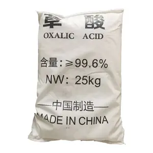 Acido ossalico materia prima Crystal COOH 2 2 h2o abbronzatura 99.8 99.6 Min acido ossalico per lucidatura marmo legno