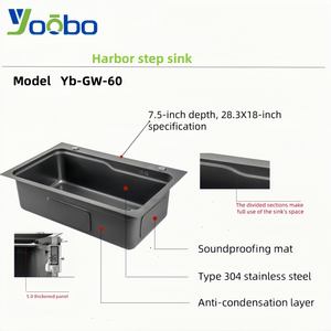 อ่างล้างจานสเต็ปแฮนด์เมด สเตนเลส 201 สีดำ<span class=keywords><strong>ไท</strong></span>เทเนียมนาโน พร้อมตะกร้ากรอง - Product Image 5
