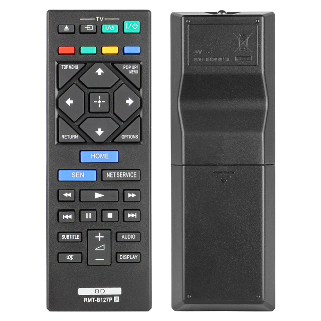 RMT-B127P RMTB127P For Sony Remote, For Sony Blu-ray Disc DVD Player BDP-S1200 BDP-BX120 BDP-BX320 BDP-BX520 BDP-S3200