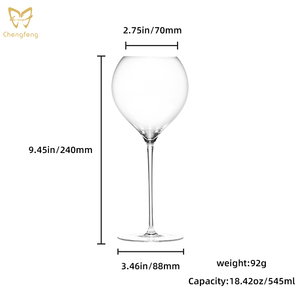 <span class=keywords><strong>Verre</strong></span> à <span class=keywords><strong>vin</strong></span> en cristal à long pied 545 ml, forme <span class=keywords><strong>ballon</strong></span>, pour mariage, fête, hôtel, restaurant, bar à domicile, décoration de table - Product Image 3
