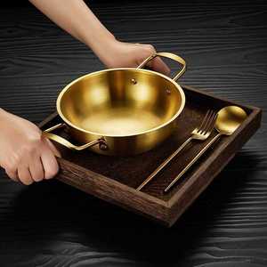 หม้อต้มเส้นก๋วยเตี๋ยวอาหารทะเลขนาดเล็กหม้อต้มซุปราเม็งทำอาหารขนาดเล็กแบบถ้วยหูคู่สำหรับทำอาหารขนาดเล็ก - Product Image 3