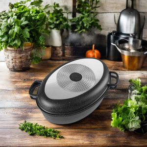 มัลติฟังก์ชั่น powerhouse2 in 1 กระทะปลาย่างรูปไข่หล่อหม้ออลูมิเนียมหม้อทําอาหารกระทะไม่ติด - Product Image 1