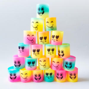 Хит продаж: миниатюрная классическая пластиковая игрушка-пружина «Радужная волшебная пружина» для детей 5-7 лет, игрушка-спираль «Кольцо» - Product Image 5