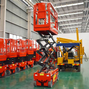 Plataforma elevadora de tijera eléctrica Evertar EPT1012, plataforma elevadora de tijera estable con estabilizadores, máxima seguridad en sitios de construcción en pendientes - Product Image 5