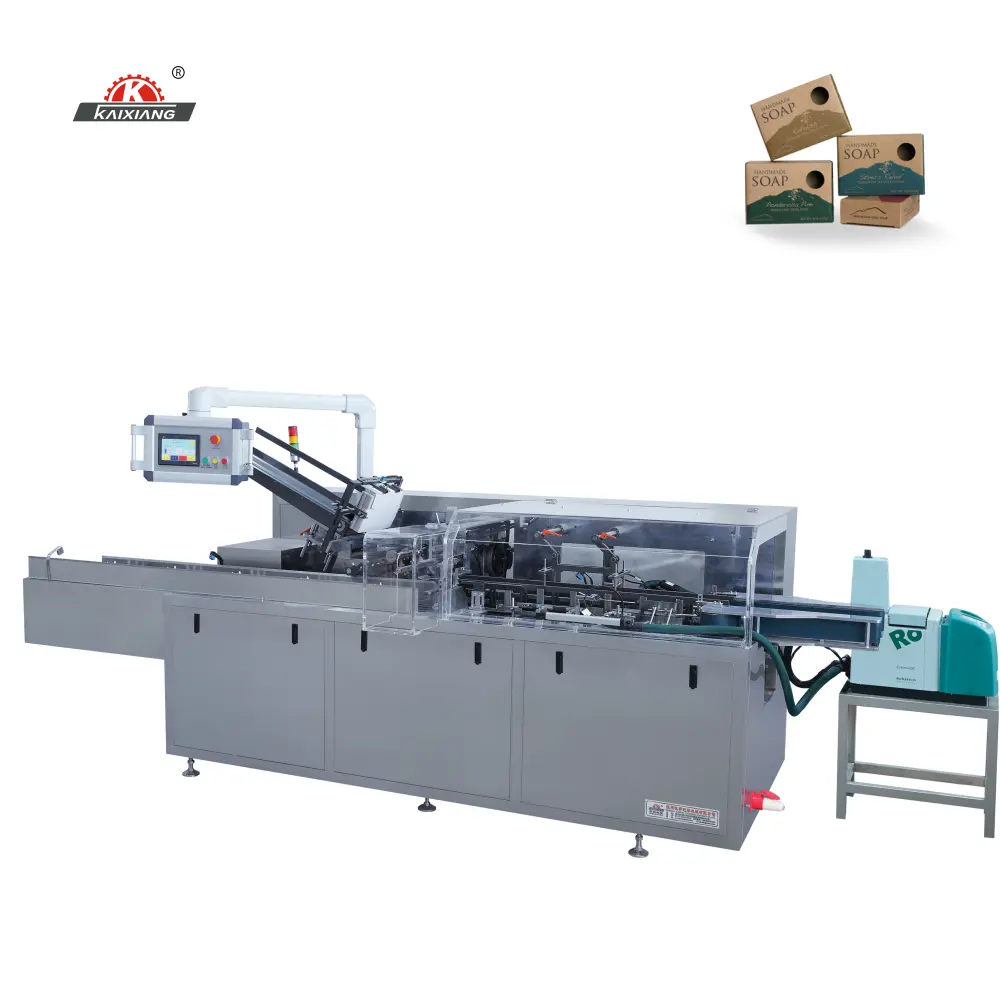 Hot sell box packing machine high standard KXZ-100B insole cartoning machine