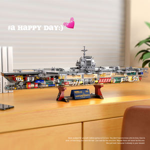 Bloques de Construcción de Barcos de Guerra Feelo FL43003, Modelo de <span class=keywords><strong>Portaaviones</strong></span> Militar a Gran Escala, Ladrillos para Niños, Jóvenes y Adultos - Product Image 4