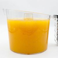 Exprimidor de Cítricos Eléctrico Económico de 1.0L, 40W, Carcasa de Plástico Ecológica, Exprimidor de Naranjas con Banda de Acero Inoxidable para Uso Doméstico