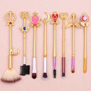 Metal Makeup Brush Set Anime Peripheral Creative Gift Makeup Tools