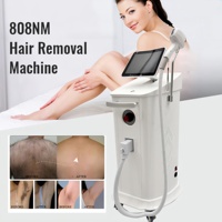 Temperatura epidermal reducida a -5 grados ℃   Plataforma de Terapia de Frío con Zafiro, Equipo de Depilación de Contacto Suave a Nivel Clínico para Salón de Belleza