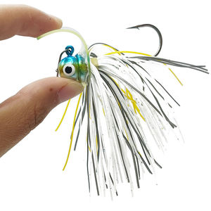 Yenilenebilir jig balıkçılık lures 19g chatterbait kurşun kafa silikon etekler spinner balıkçılık lures <span class=keywords><strong>Scrounger</strong></span> Jigheads - Product Image 3