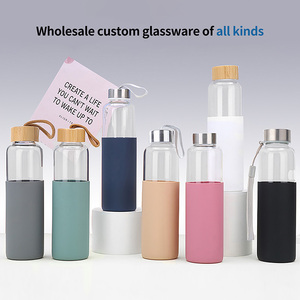 JM Top Vente <span class=keywords><strong>Promo</strong></span> Bouteille D'eau En Verre Haute Isolation Thermique Différents Types En Acier Inoxydable Matériel Bambou Couvercle Nouvel Usage Domestique - Product Image 6