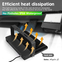 Projecteur LED industriel 300W 240W 200W avec capteur photocellule, certifié ETL CETL SAA CE ROHS, 100-277 Volts, IP66, éclairage extérieur intelligent