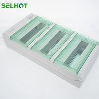 Usine nouvelle SH36PN IP66 étanche 36 voies MCB boîte de jonction ABS couvercle Transparent boîte de Distribution en plastique avec Certification ISO