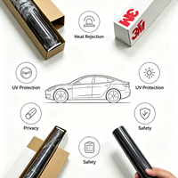 Film solaire teinté pour vitres de voiture 3M, haute performance IR, prix bas, VLT 1%-80%, film teinté premium CS pour voiture avec verre, IRR 99%