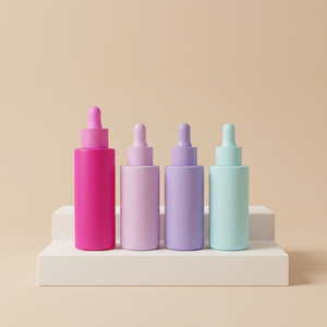 Wholesale Luxury Matte Colorful Square Glass <b>Dropper</b> <b>Bottles</b> 20ml 30ml 50ml Custom Opaque Frosted Serum <b>Bottles</b> Pipettes - Product Image 4