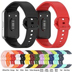 Correa de Silicona Compatible con Samsung Galaxy Fit3 R390, Correa de Repuesto para Reloj Inteligente con Hebilla de Color - Product Image 1