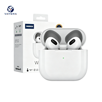 Écouteurs sans fil semi intra-auriculaires TWS BT6.0, appels HD, capteur tactile, assistant vocal, charge sans fil