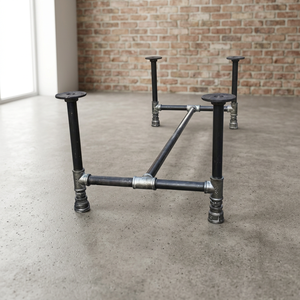 CON003 Patas de Mesa y Silla de Acero Estilo Industrial de 100x60x35mm, 27mm, para Muebles de Comedor, Grosor de 2.5mm, 100% Conforme a las Normas - Product Image 3
