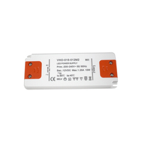 Pencahayaan Dalam Ruangan 7w-15w Universal AC 110v 220v ke 12v 24v DC LED Strip Driver Transformer Power Supply Disetujui SAA