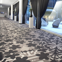 Wilton Gewebter 4m Rollenteppich mit Blumenmuster für Wand-zu-Wand-Abdeckung