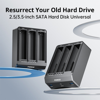 FIDECO 3 Baie 2.5 3.5 SATA vers Usb3.0 Clone Externe Tout en Un Station D'accueil HDD Clonador De Disco Duro