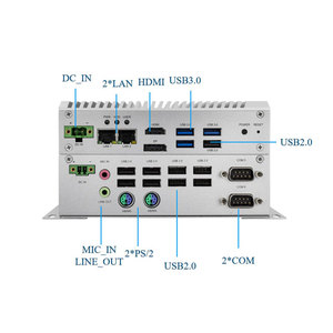 JWIPC komputer tanpa kipas 256GB PC Mini 8G RAM DDR4 3 x USB3.0 9 x USB2.0 Dual 2.5Gb Lan Dual HD Display komputer industri - Product Image 2
