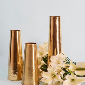 Jarrón de aluminio decorativo de Metal, decoración moderna para el hogar, Decoración de mesa de boda, centros de mesa para jarrones de mesa de boda - Product Image 1