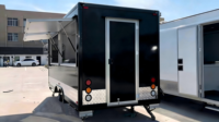 Remorque alimentaire remorquable personnalisée SANSHELL FW480 en acier inoxydable, chariot mobile multifonctionnel pour burgers, hot-dogs, snacks et service de bière, 4 roues