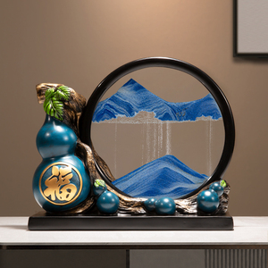Ornement décoratif en sable mouvant en forme de gourde Fu, porte-bonheur, décoration d'intérieur pour salon, meuble TV, cave à vin, cadeau - Product Image 2