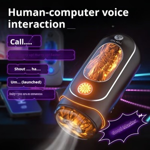Godet de masturbation masculin avec fonction de succion et de vibration, assistant vocal en anglais, jouet sexuel, marque OEM - Product Image 2