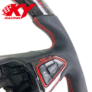 Volant de voiture sport en fibre de carbone forgée personnalisé pour Ford Focus MK3 ECOnetic RS500, pour Ford MK4 MK2 ST-line RS ST Hatchback - Product Image 2