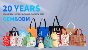 Bolsa de Mano de Lona de Algodón con Estampado de Letras al por Mayor, con Correa para el Hombro, Lista para Enviar, para Compras, Moda - Product Image 2