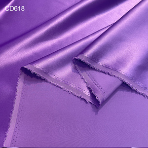 HYSK Purple Natural 30 Momme 100% Mulberry <strong>Charmeuse</strong> <strong>Silk</strong> Satin <strong>Fabric</strong> <strong>Wholesale</strong> All Stock for <strong>Silk</strong> Sleepwear Evening Dress - Product Image 5
