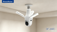Caméra WIFI DREAMKACHER AF-AA03 à objectif unique pour intérieur, 2MP, H.264/H.265, prend en charge l'enregistrement dans le cloud, carte mémoire, application V380/V380 Pro