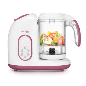 Electronic high power blender and mixer with steamer baby food processor