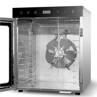 Commerciële Automatische Fruitdroogmachine 10 20 48 80 96 Trays Roestvrijstalen Fruitgroente Vleesdroger Voedseldehydrator