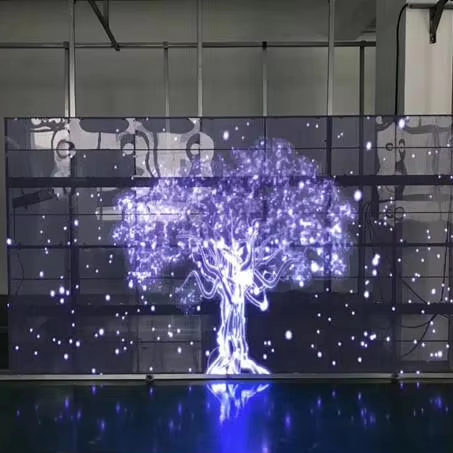 Cylindrical Transparent SMD LED Display for Indoor LED Video Wall Advertising in Business Medical Airport Shopping Malls