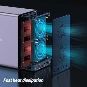 Docking Station per disco rigido da 3.<span class=keywords><strong>5</strong></span> ''a <span class=keywords><strong>5</strong></span> alloggiamenti all'ingrosso in fabbrica con porta USB C HDD <span class=keywords><strong>Caddy</strong></span> per Laptop - Product Image 6