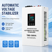 Stabilisateur de tension monophasé mural 1000VA 1500VA 2000VA 3000VA de type relais pour appareils électroménagers, réfrigérateur, chaudière