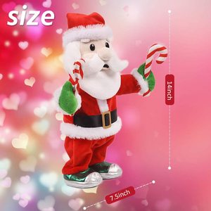 Babbo Natale LED Personalizzato, Giocattolo Animato che Canta e Balla, Regalo Musicale Elettrico per Decorazioni Natalizie - Product Image 2