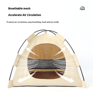 Eco-Friendly Solid Pattern Winter Pet <strong>Tent</strong> Foldable Washable <strong>Small</strong> <strong>Dog</strong> House Indoor Outdoor Quadrate Shape Polyester Fill Carton - Product Image 5