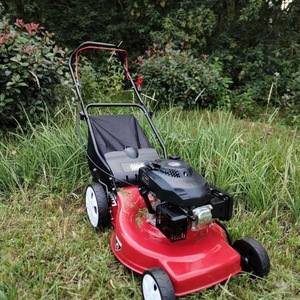 Robot tondeuse à gazon à essence avec moteur 4 temps, coupe automatique de l'herbe, lame en acier, bac à herbe arrière de 60L - Product Image 6