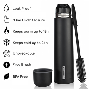 Custom Logo 304 Stainless Steel Double Wall Vacuum Insulated Tumbler Flask 500ml-1000ml BPA Free Eco-Friendly Business Gifts - Product Image 2