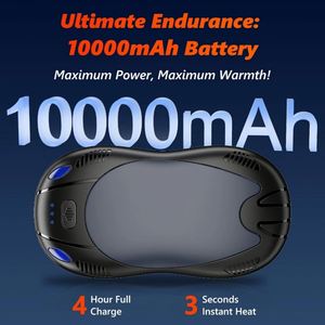 Long Safe Heat 9 Hrs Electric <b>Mini</b> <b>Hand</b> Warmer 2 Pack 3000mAh*2 Rechargeable USB Power Magnetic <b>Hand</b> Warmer - Product Image 4