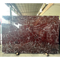 Pierre naturelle de luxe Roso Lepanto marbre violet pour comptoir de cuisine panneau mural salle de bain carrelage de sol décoration lavabo évier