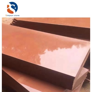 Bề Mặt Mài Đá Sa Thạch Đỏ Tự Nhiên Tứ Xuyên Để Ốp Tường Tấm Ốp Tường Đá Nấm Giá Thấp - Product Image 5