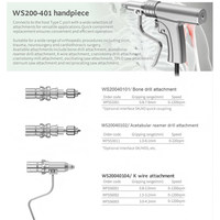 Système de perforateur micromoteur premium Well Trust 80000 tr/min pour craniotomie, neurochirurgie, orthopédie, colonne vertébrale, vétérinaire CE ISO
