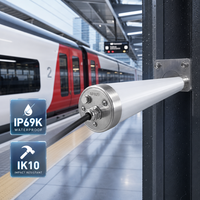 Éclairage LED Tri-proof SHIZI IP69K pour plateformes de gares ferroviaires, tube industriel étanche IK10, vente en gros OEM ODM