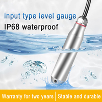 Transmetteur de pression piézométrique 9-30V/DC24V Sonde submersible souterraine 4-20mA Capteur de niveau d'eau pour réservoir Puits profond Réponse 5ms