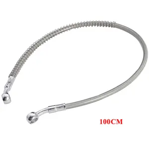 Cable de tubo de manguera de aceite de embrague de freno de acero trenzado PTFE de motocicleta de longitud personalizada 30cm-220cm con accesorios banjo extremo de manguera